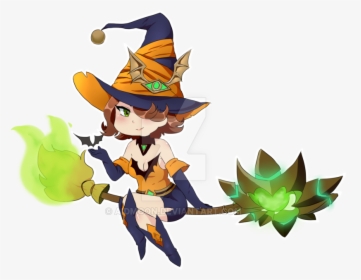[paladins] Bewitched Evie By Aidmoon - Cartoon, HD Png Download, Free Download