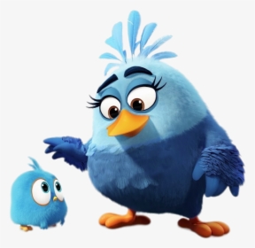 Angy Bird Blue Jay With Mum Angry Birds Blues Mom Hd Png Download Kindpng