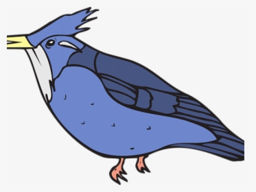Blue Jay Clipart Bir - Kingfisher Coloring Page, HD Png Download, Free Download