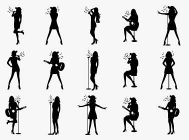 Silhouette Art Singing - Transparent Singing Silhouette Png, Png Download, Free Download
