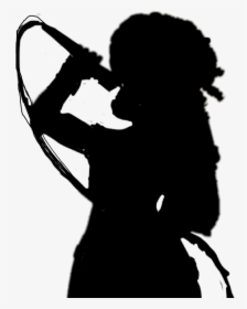 #silhouette #singer - Silhouette, HD Png Download, Free Download
