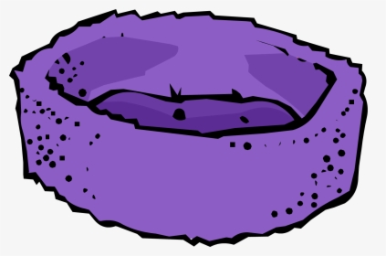 Purple Bed Clipart Graphic Freeuse Download Clipart - Club Penguin Puffle Furniture, HD Png Download, Free Download