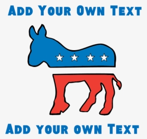 Democrat Donkey Template Tile Coaster - Transparent Background Democrat Logo, HD Png Download, Free Download