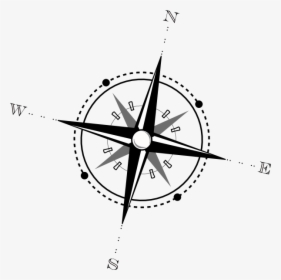 Compass Rose Map Clip Art - Compass Clipart Transparent Background, HD Png Download, Free Download