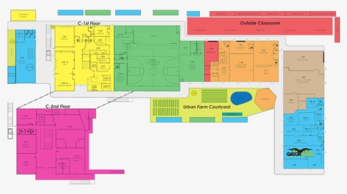 Compass High School Map Layout - Floor Plan, HD Png Download, Free Download