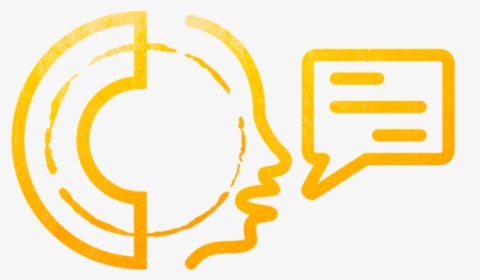 Schematic Logo Of Person Talking - Circle, HD Png Download, Free Download