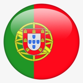 Portuguese Flag Round, HD Png Download, Free Download