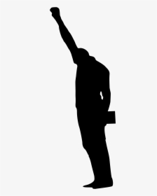 Fight Racism Tommie Smith - Black Power Fist Silhouette, HD Png Download, Free Download