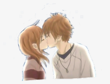 #anime #love #novios #love #amor #kiss #beso - Novios Anime, HD Png Download, Free Download
