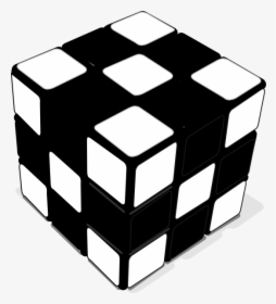 Rubix Cube Black And White Png, Transparent Png, Free Download