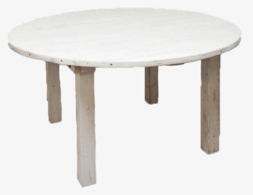 Vintage White Round Farm Table - Coffee Table, HD Png Download, Free Download