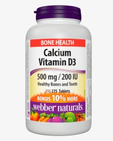 Calcium Vitamin D3 500 Mg/200 Iu - Glucosamine Chondroitin Canada, HD Png Download, Free Download