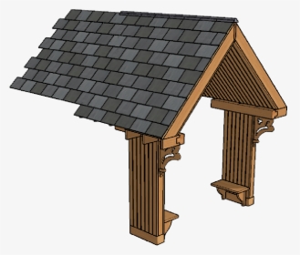 Porch 3d Model Design Process - Roof, HD Png Download, Free Download