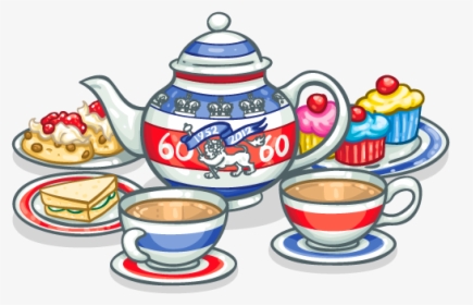 Tea Clipart Tea Service - Transparent Background Afternoon Tea Clipart, HD Png Download, Free Download