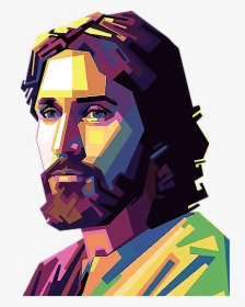 #jesucristo - Jesus Face Art Transparent, HD Png Download, Free Download