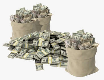 Even A Large Pile Of Cash Reverts To Zero Once Spent - Stacks Of Money Png, Transparent Png, Free Download