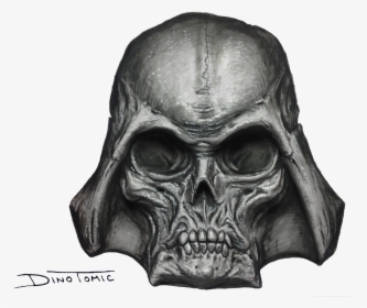 Image Of - Darth Vader Skull Tattoo, HD Png Download, Free Download