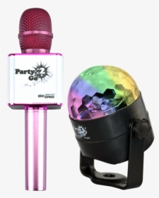 Party2go Bluetooth Karaoke Microphone And Disco Ball, HD Png Download, Free Download