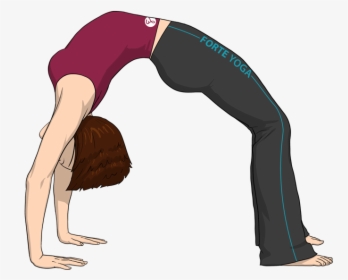 Upward Bow Yoga Pose Or Wheel Pose - Chakrasana, HD Png Download, Free Download