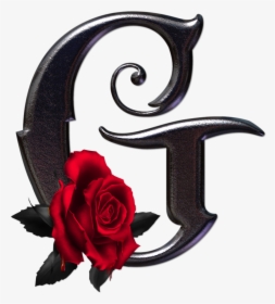 Alfabeto Gótico Con Rosas Rojas - Gothic Letters Png, Transparent Png, Free Download