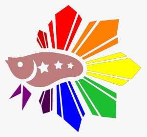 Betta Fish Png - Black Betta Fish Logo, Transparent Png, Free Download