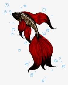 Betta Fish Design - Cartoon Fighting Fish Png, Transparent Png, Free Download