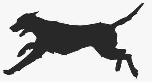 Silhouette Png Download - Running Dog Vector, Transparent Png, Free Download