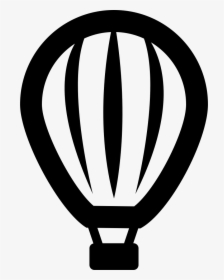 Striped Hot Air Balloon - Hot Air Balloon, HD Png Download, Free Download