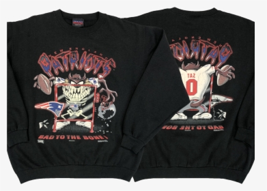Vintage 90s New England Patriots Taz Crewneck Sweatshirt - Active Shirt, HD Png Download, Free Download