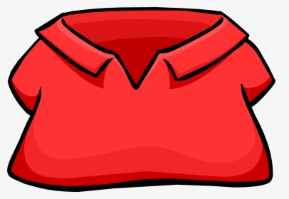 Club Penguin Rewritten Wiki - Red Polo Shirt Clip Art, HD Png Download, Free Download