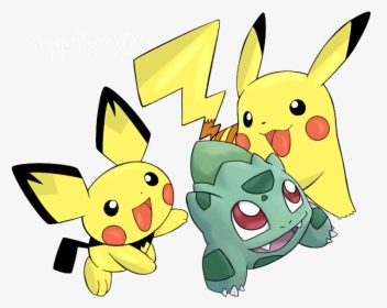 Baby Pikachu Baby Eevee Like In Bebe Baby Bulbasaur - Cute Pikachu X Eevee, HD Png Download, Free Download