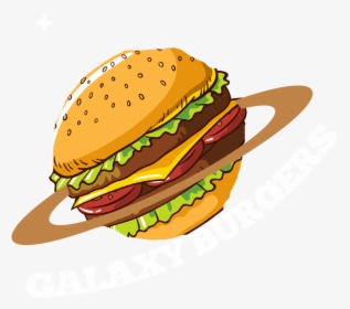 Cropped Galaxy Burger Logo Beyaz - Cheeseburger, HD Png Download, Free Download