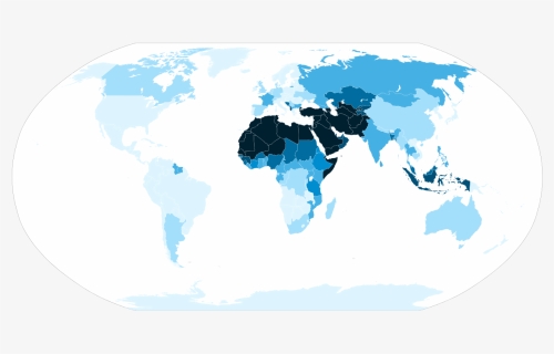 World Muslim Population - Islam World Map 2017, HD Png Download, Free Download