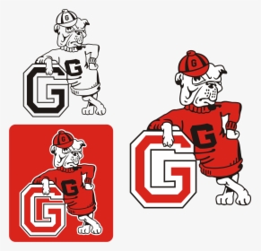 Georgia Bulldogs Retro Logo , Png Download - Old Georgia Bulldog Logo, Transparent Png, Free Download
