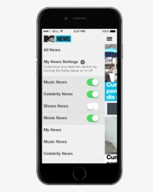 Mtv News Phone Screens 04 - Mobile App, HD Png Download, Free Download