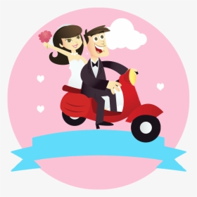 Bride And Groom Cartoon , Png Download - Bride And Groom Cartoon, Transparent Png, Free Download