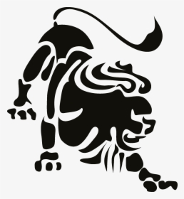 Zodiac Signs Silhouette Png - Signo Zodiacal Leo Png, Transparent Png, Free Download