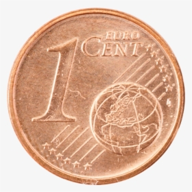 1 Euro Cent Common - 1 Cent Coin Png, Transparent Png, Free Download