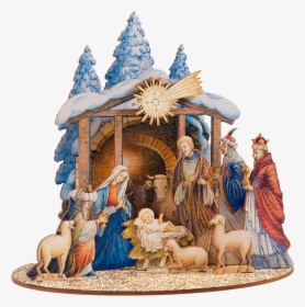 Self Assembly Crib "holy Family - Holy Family Christmas Crib, HD Png Download, Free Download