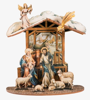 Self Assembly Crib "nativity Stable - Cartoon, HD Png Download, Free Download