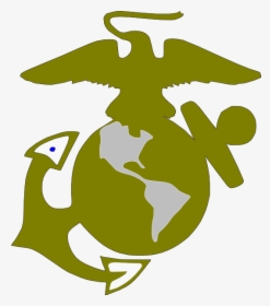 Usmc Logo Svg Clip Arts - Usmc Eagle Globe And Anchor Black, HD Png Download, Free Download