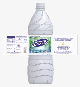 Novello-water Bottle Label - Bottled Water Nutrition Label, HD Png Download, Free Download