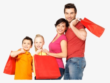 Family Shopping Png Clipart - Shopping Family Png, Transparent Png, Free Download