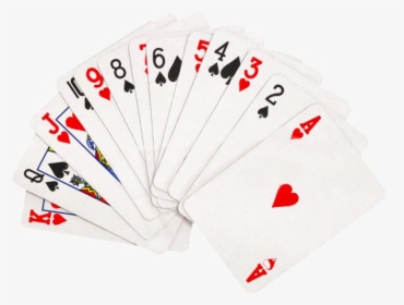 Fanned Playing Card Transparent - Playing Cards Fanned, HD Png Download, Free Download