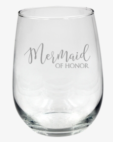 Mermaid Of Honor Stemless Wine Glass" title="mermaid - French Bulldog, HD Png Download, Free Download