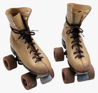 Roller-skates - Brown Roller Skates Transparent, HD Png Download, Free Download