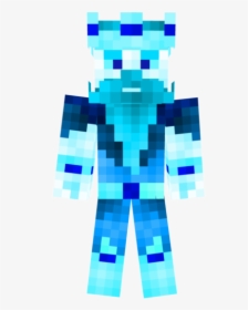 Minecraft Skins - Ice God Minecraft Skin, HD Png Download, Free Download