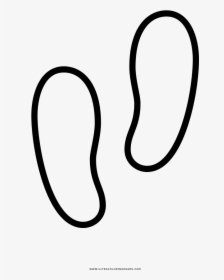 Foot Steps Coloring Page - Line Art, HD Png Download, Free Download