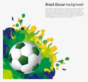 Brazil Vector Splash - Euro Soccer Ball No Background, HD Png Download, Free Download