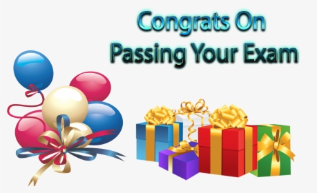 Congrats On Passing Your Exam Png Transparent Image - Christmas Gifts Clip Art, Png Download, Free Download